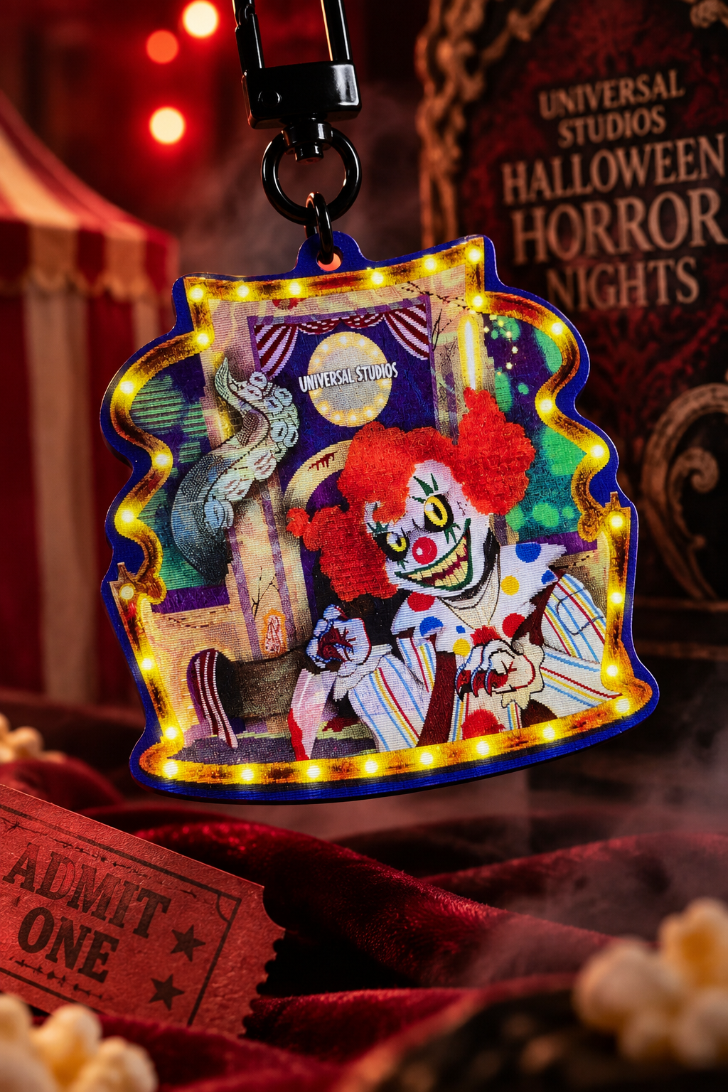 Jack the Clown Lenticular Keychain – Halloween Horror Nights Charm