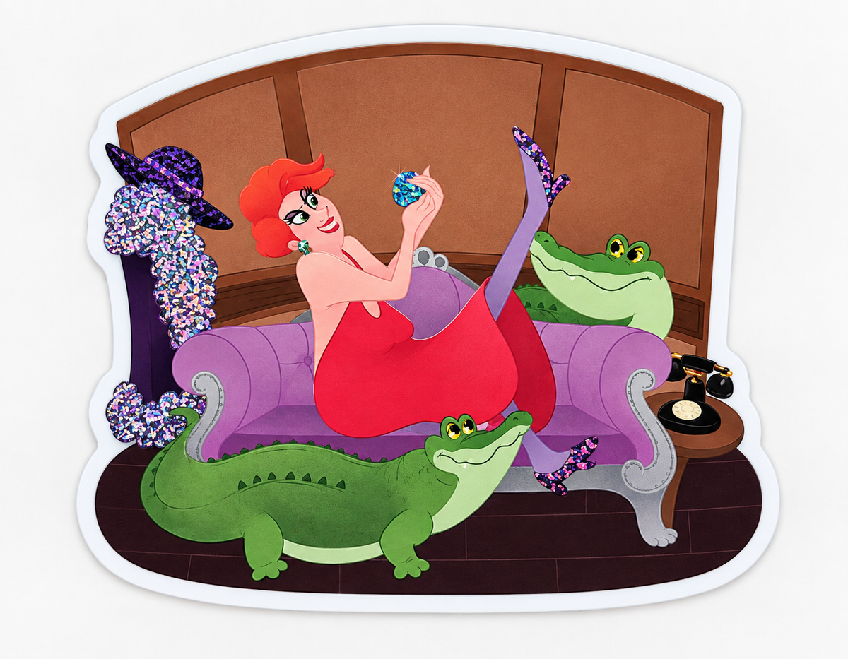 Madame Medusa villain sticker
