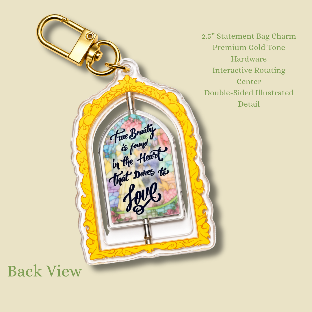 Enchanted Rose Spinning Keychain – photo 2 of 5