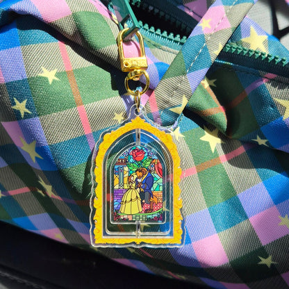 Enchanted Rose Spinning Keychain – photo 3 of 5