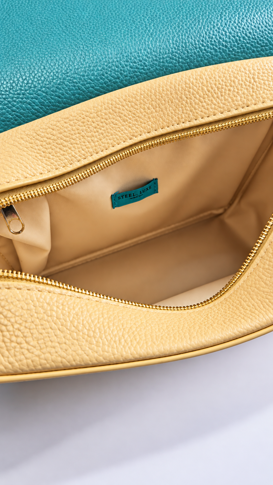 Close-up detail of the Enchanted Rose Crossbody Bag's rose and sherpa texture