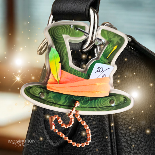 Mad Hatter Carabiner - Acrylic Glossy Effect