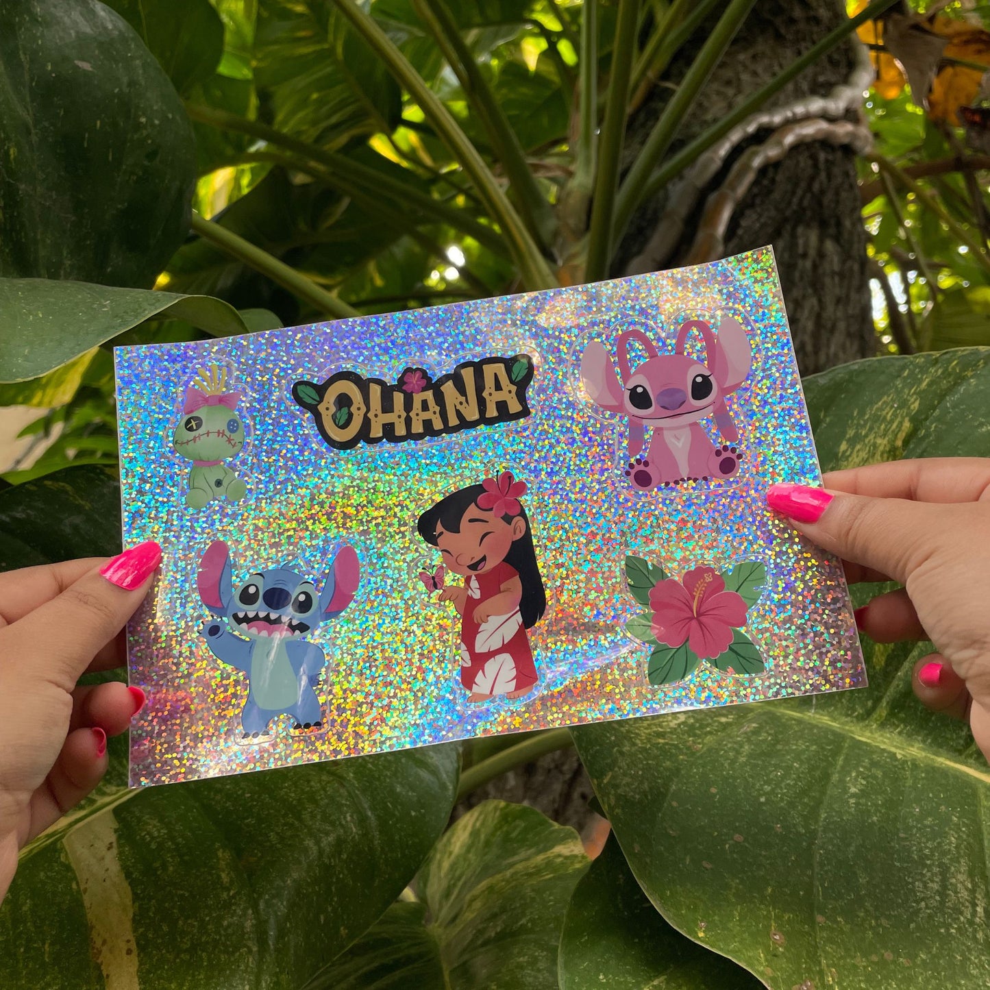 Lilo & Stitch Stanley 40oz Tumbler + Waterproof Glitter Sticker Set