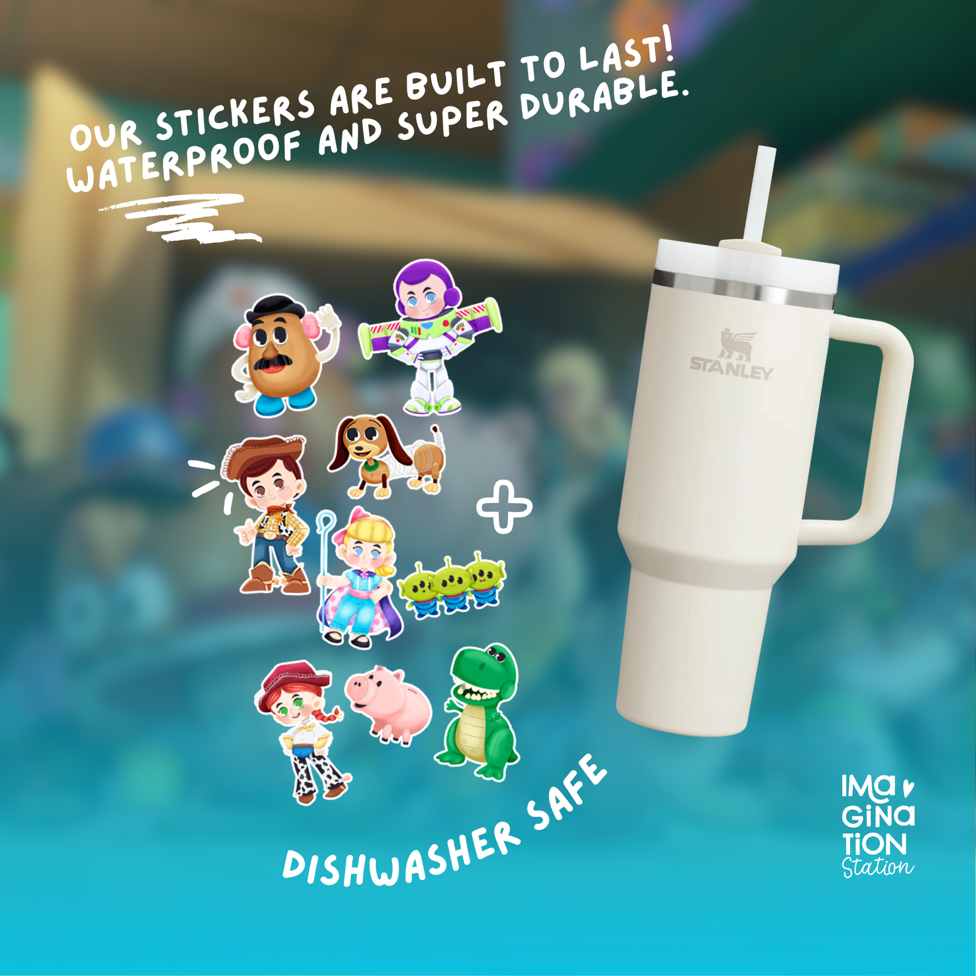 Toy Story 40oz tumbler color options – Woody Buzz Disney Pixar bundle selection